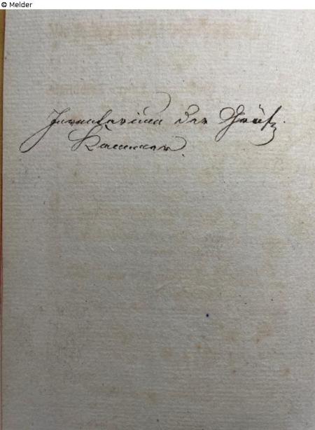 Inventarium der Gräfl. Kammer