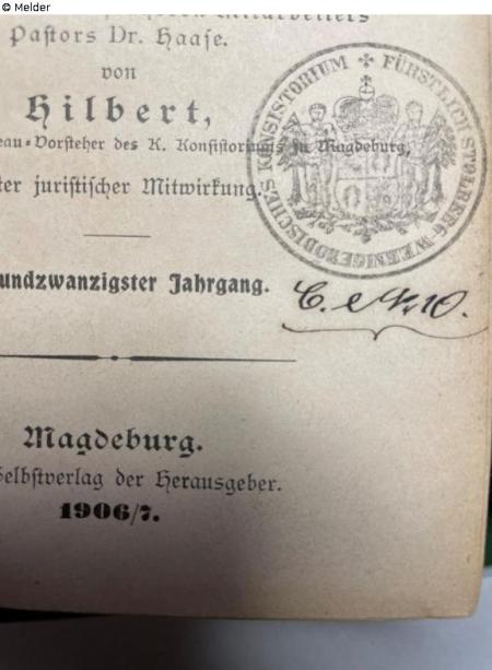 Stolberg Konsistorium